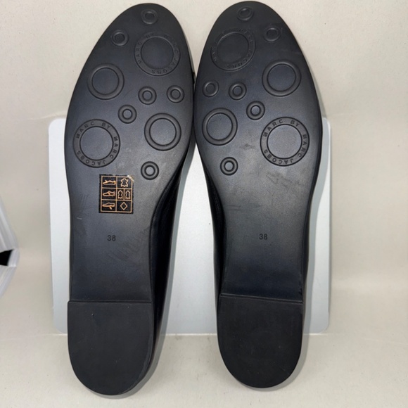 Marc by Marc Jacobs Tuxedo Black Ballet Flats Size 38 - Picture 5 of 6